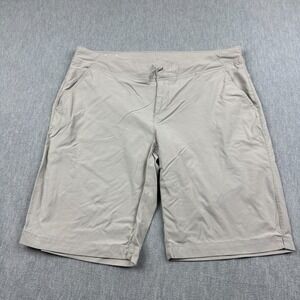 Columbia Shorts Womens 16 Light Gray Chino Utility Fishing Hiking Outdoor Casual